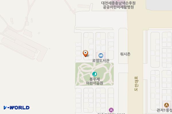 관저제12공한지무료주차장 위치 지도 — 대전광역시 서구 관저동 1652