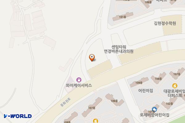 오케이포인트마트연경점 위치 지도 — 대구광역시 북구 연경지묘로 7