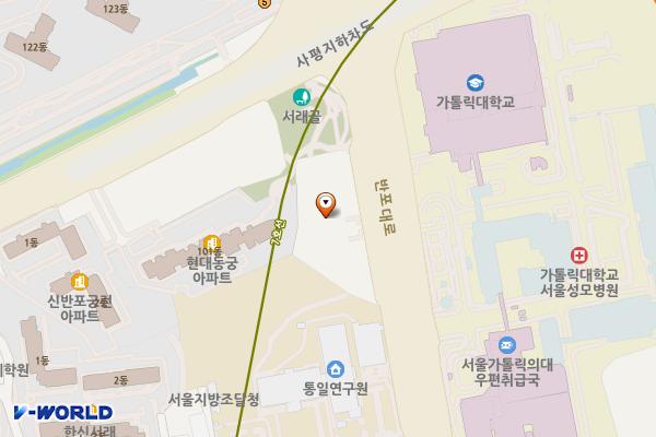 서초효성반포빌딩 위치 지도 — 서울특별시 서초구 반포대로 235