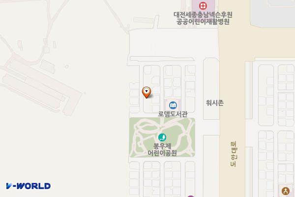 관저동제8공한지무료주차장 위치 지도 — 대전광역시 서구 관저동 1653