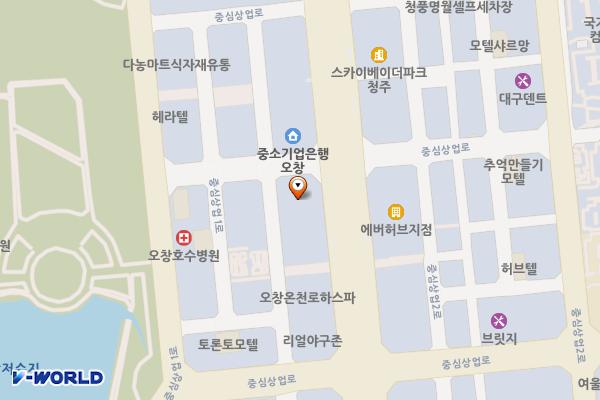 청원리치아노오피스텔 위치 지도 — 충청북도 청주시 청원구 오창읍 중심상업로 47