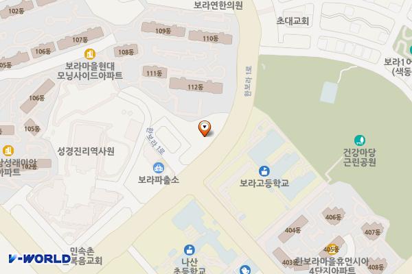 용인주식회사오앤케이 위치 지도 — 경기도 용인시 기흥구 한보라1로 36