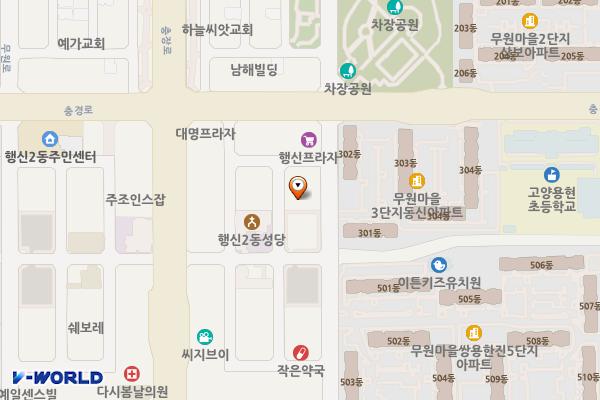 고양송악모노빌 위치 지도 — 경기도 고양시 덕양구 용현로 21