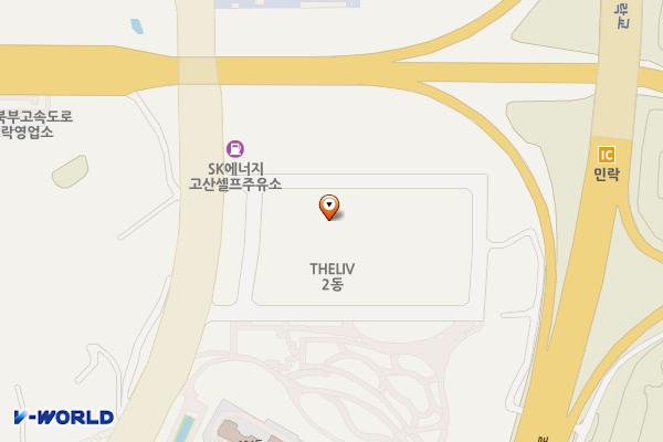 더리브센텀스퀘어1동 위치 지도 — 경기도 의정부시 배꽃길 105