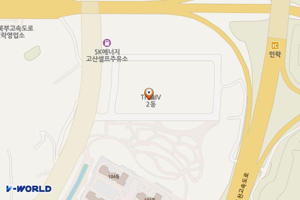 더리브센텀스퀘어2동 위치 지도 — 경기도 의정부시 배꽃길 7