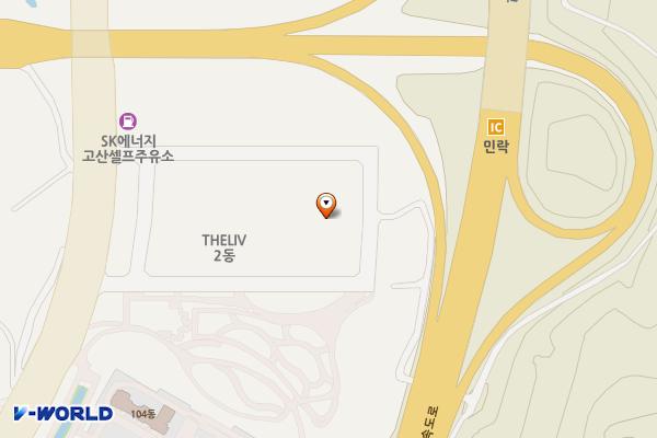 더리브센텀스퀘어3동 위치 지도 — 경기도 의정부시 배꽃길 63