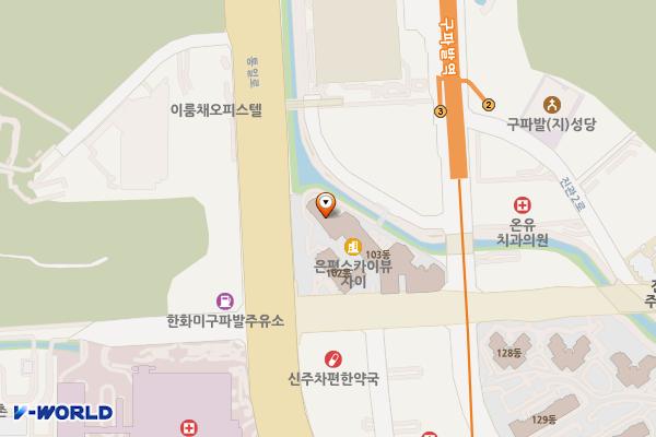 은평스카이뷰자이 위치 지도 — 서울특별시 은평구 통일로 1034
