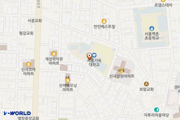 서울기독대학교 위치 지도 — 서울 은평구 갈현로4길 26-2