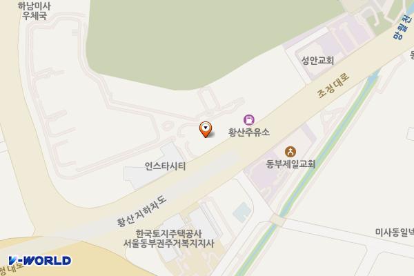 마이움트라이스타 위치 지도 — 경기도 하남시 조정대로 85