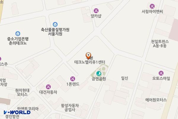 부천테크노밸리U1센터 위치 지도 — 경기도 부천시 원미구 조마루로385번길 92