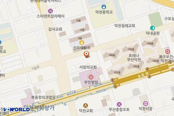 부민병원_부산덕천 위치 지도 — 부산광역시 북구 덕천동 380-4 부민병원
