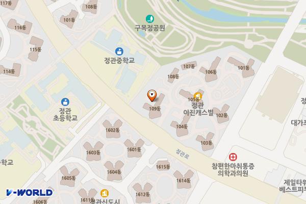 부산정관 이진캐스빌 아파트 – 1 위치 지도 — 부산광역시 기장군 정관읍 정관로 545