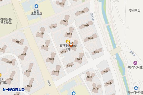 부산정관 롯데캐슬 2차 아파트 – 1 위치 지도 — 부산광역시 기장군 정관읍 정관3로 51