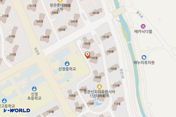 부산정관 롯데캐슬 1차 아파트 – 2 위치 지도 — 부산광역시 기장군 정관읍 정관3로 52