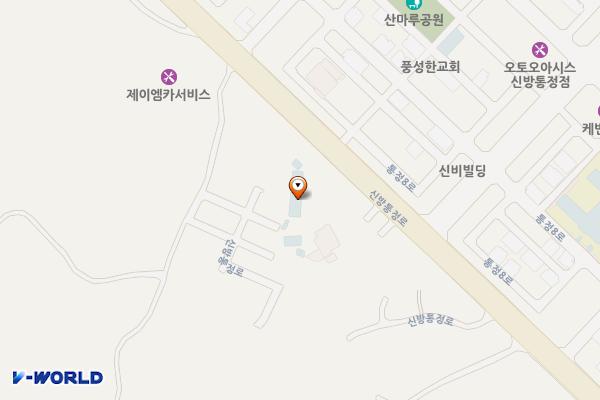 천안GF골프연습장 위치 지도 — 충청남도 천안시 동남구 신방통정로 36