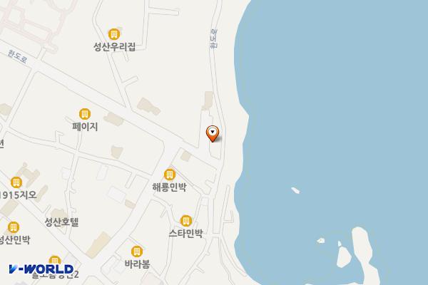 카페더라이트 위치 지도 — 제주특별자치도 서귀포시 성산읍 한도로 269