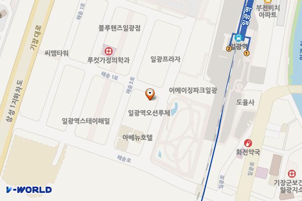 일광신도시센트로나인 위치 지도 — 부산광역시 기장군 일광읍 해송4로 11