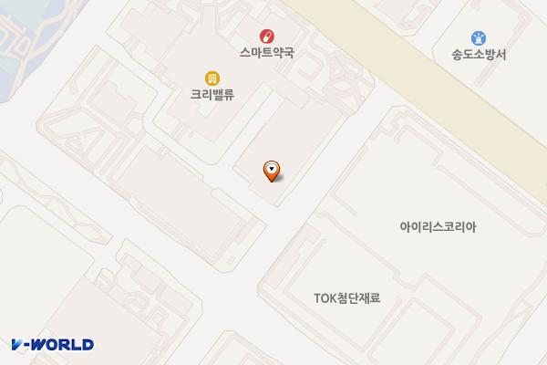 송도 스마트밸리 A동 – 2 위치 지도 — 인천광역시 연수구 송도동 214 송도 BRC 스마트밸리 지식산업센터