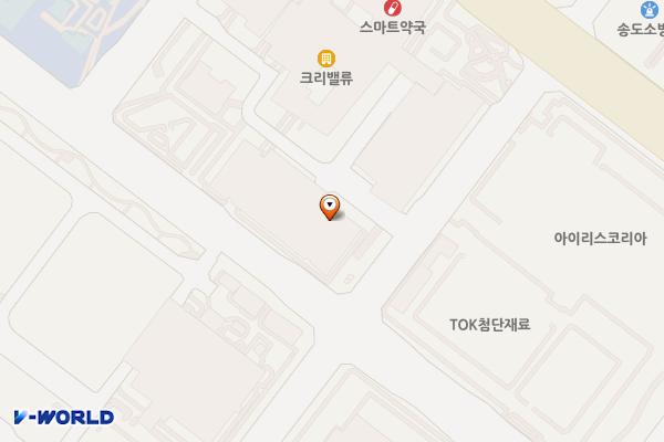 송도 스마트밸리 B동 – 2 위치 지도 — 인천광역시 연수구 송도동 214 송도 BRC 스마트밸리 지식산업센터