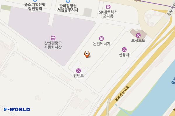 장안모터프라자 위치 지도 — 서울특별시 성동구 자동차시장1길 94-47