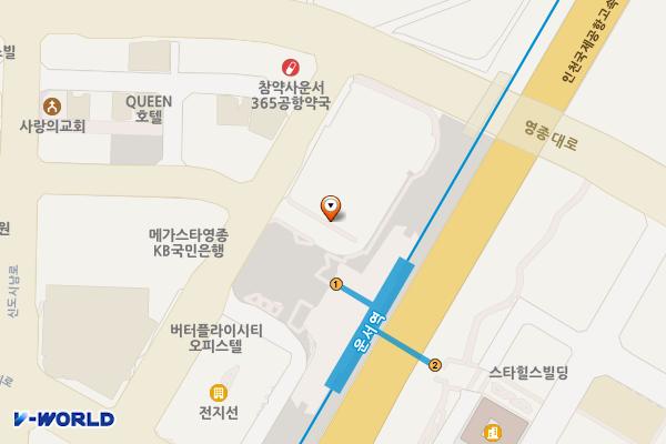 운서역 전기차 충전구역 위치 지도 — 인천광역시 영종구 흰바위로59번길 32