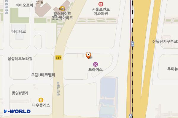 미래씨앤엘 위치 지도 — 경기도 화성시 동탄기흥로 560