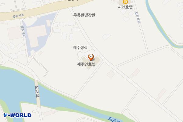 제주인호텔 위치 지도 — 제주특별자치도 제주시 신산마을길 20