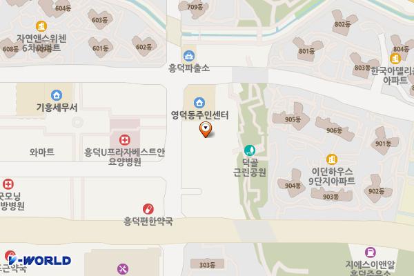 기흥국민체육센터 위치 지도 — 경기도 용인시 기흥구 흥덕2로 110