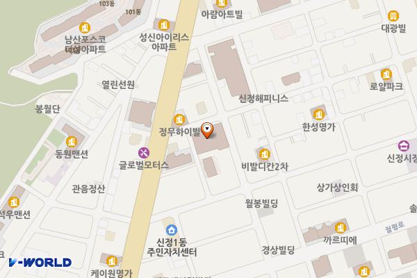 울산신정LH 행복주택 충전소 위치 지도 — 울산광역시 남구 월평로21번길 19