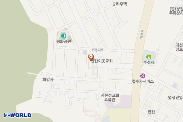 변동제4공영주차장(목운) 위치 지도 — 대전광역시 서구 변동 252-12