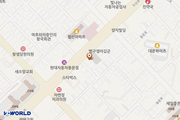 용문동제2공영주차장 위치 지도 — 대전광역시 서구 용문동 263-30