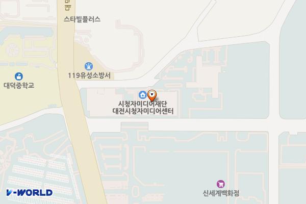 대전정보문화산업진흥원 CT센터 지하주차장 위치 지도 — 대전광역시 유성구 대덕대로512번길 20