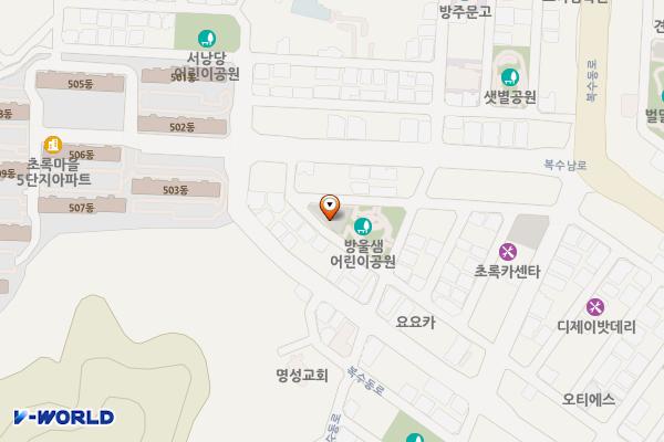복수동제4공영주차장 위치 지도 — 대전광역시 서구 복수동 751