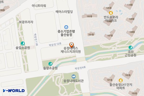 중울산농협 송정지점 위치 지도 — 울산광역시 북구 박상진11로 8