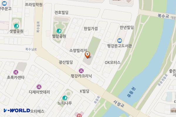 복수동제3공영주차장 위치 지도 — 대전광역시 서구 복수동 690