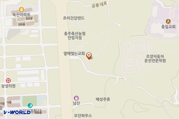 충주축산농협 하나로마트 안림지점 위치 지도 — 충청북도 충주시 금봉대로 366-1