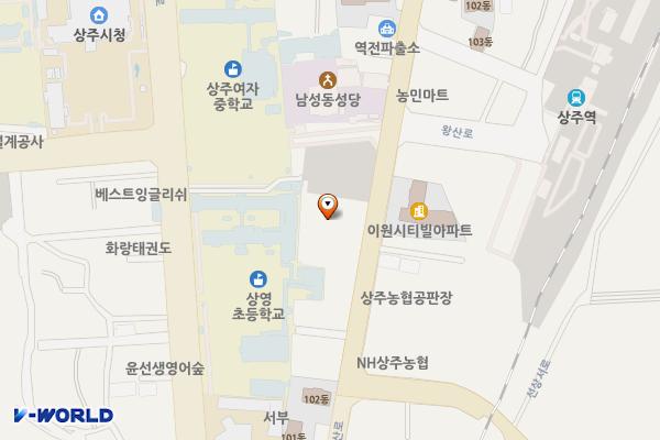 상주농협 하나로마트 위치 지도 — 경상북도 상주시 왕산로 85