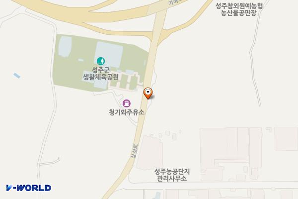 성주참외원예농협 영농자재센터 위치 지도 — 경상북도 성주군 성주읍 상성로 1394