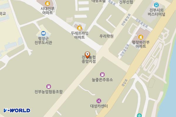 진부농협 하나로마트 위치 지도 — 강원특별자치도 평창군 진부면 진부중앙로 27