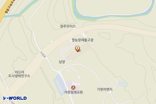 원주농협 자재센터 위치 지도 — 강원특별자치도 원주시 서부순환로 115