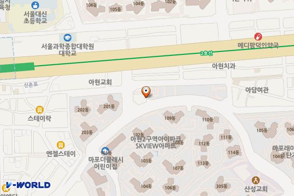 아현시민 위치 지도 — 서울특별시 마포구 신촌로28길29