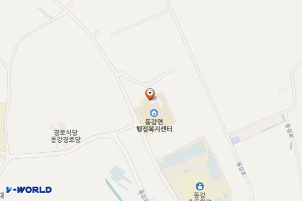 동강면사무소 위치 지도 — 전남광주통합특별시 나주시 동강면 인동길 28