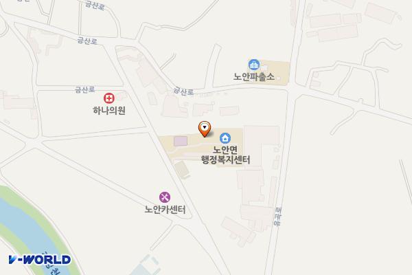 노안면사무소 위치 지도 — 전남광주통합특별시 나주시 노안면 금산로 14