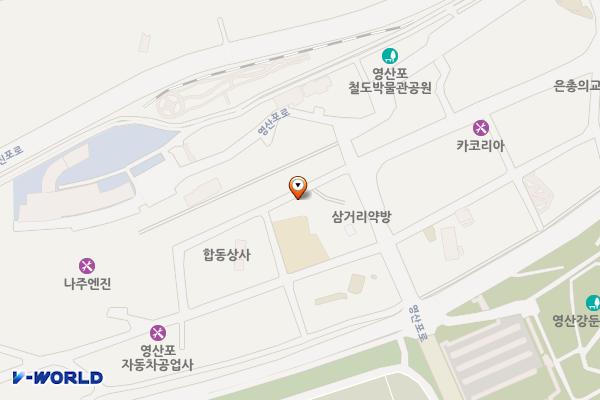영강동 행정복지센터 위치 지도 — 전남광주통합특별시 나주시 삼영1길 8
