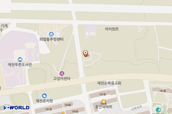 제천 아이러브골프장 위치 지도 — 충청북도 제천시 용두천로 410