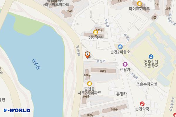 전주백석공원-주차장 7kw완속 위치 지도 — 전북특별자치도 전주시 덕진구 가리내로 500