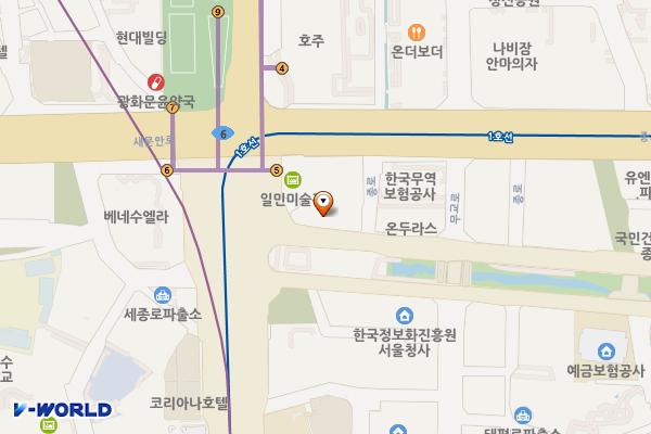 종로 동아일보미디어센터-A 위치 지도 — 서울특별시 종로구 청계천로 1