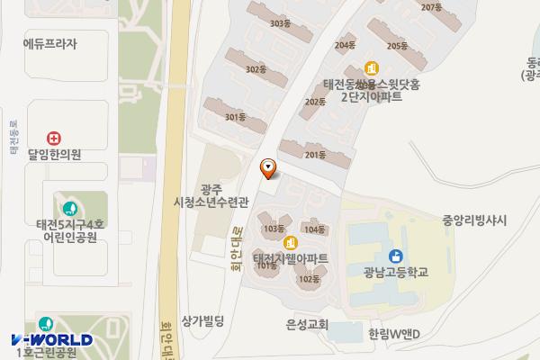태전7지구-급속(광주) 위치 지도 — 경기도 광주시 회안대로 350-22