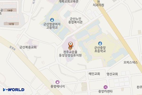 군산 둔율동성당 위치 지도 — 전북특별자치도 군산시 둔배미길 24