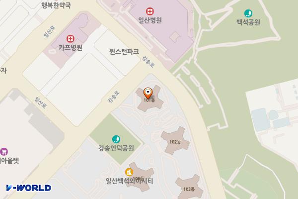 일산 요진와이시티 위치 지도 — 경기도 고양시 일산동구 강송로 33